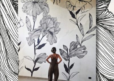 Residential Mural Design for Interior Common Space